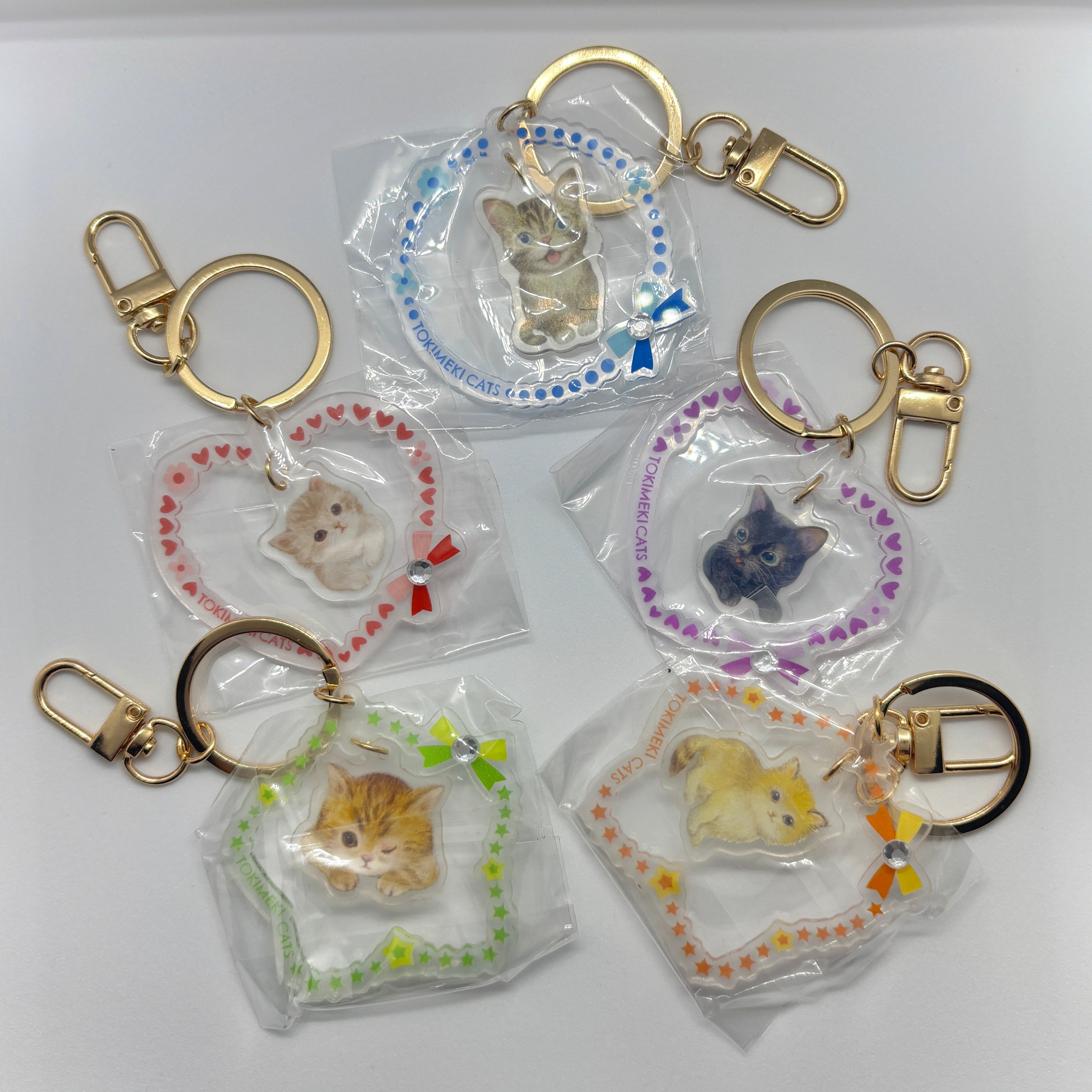 Tokimeki Cats Acrylic Keychain