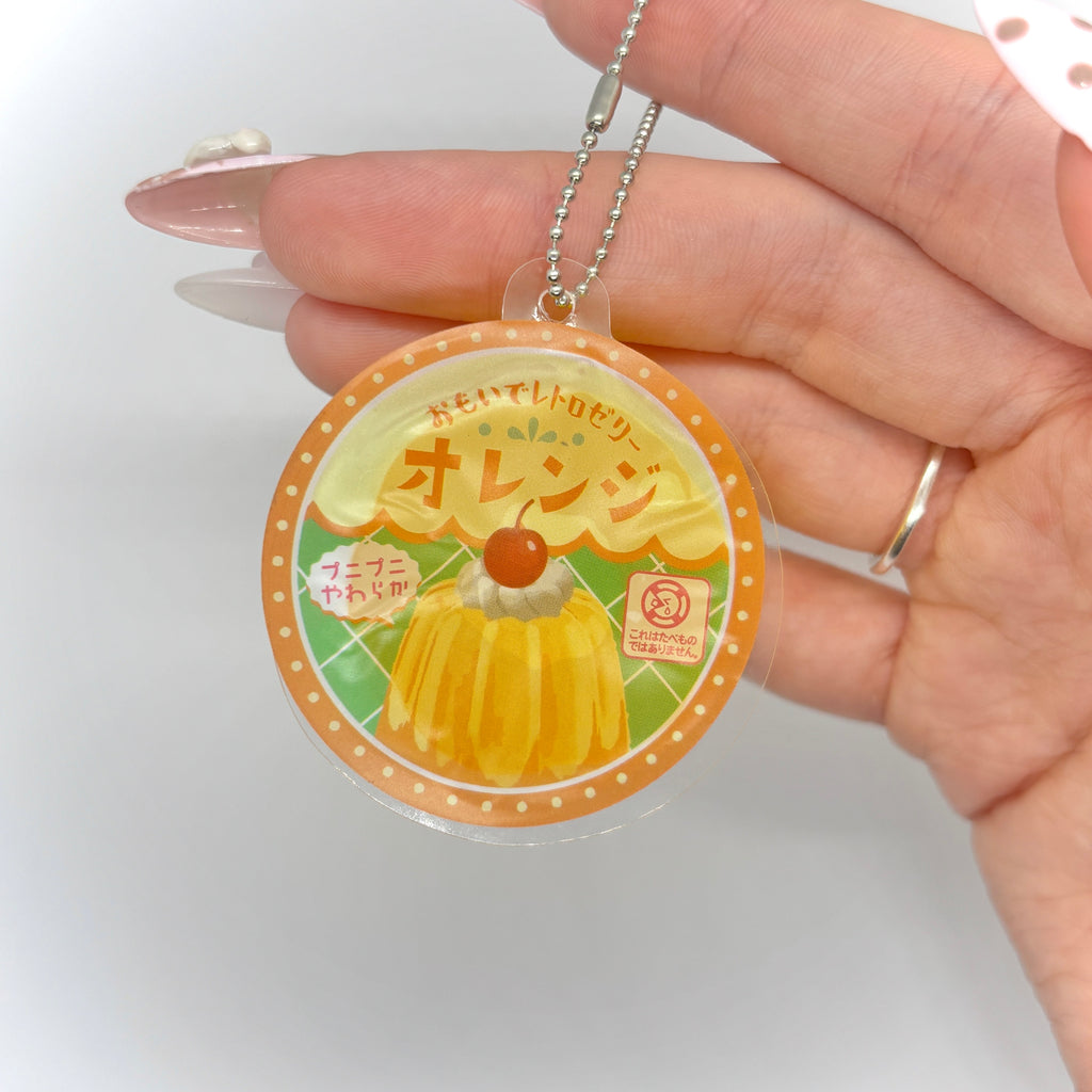 Puni Puni Retro Jelly Keychain – Orange