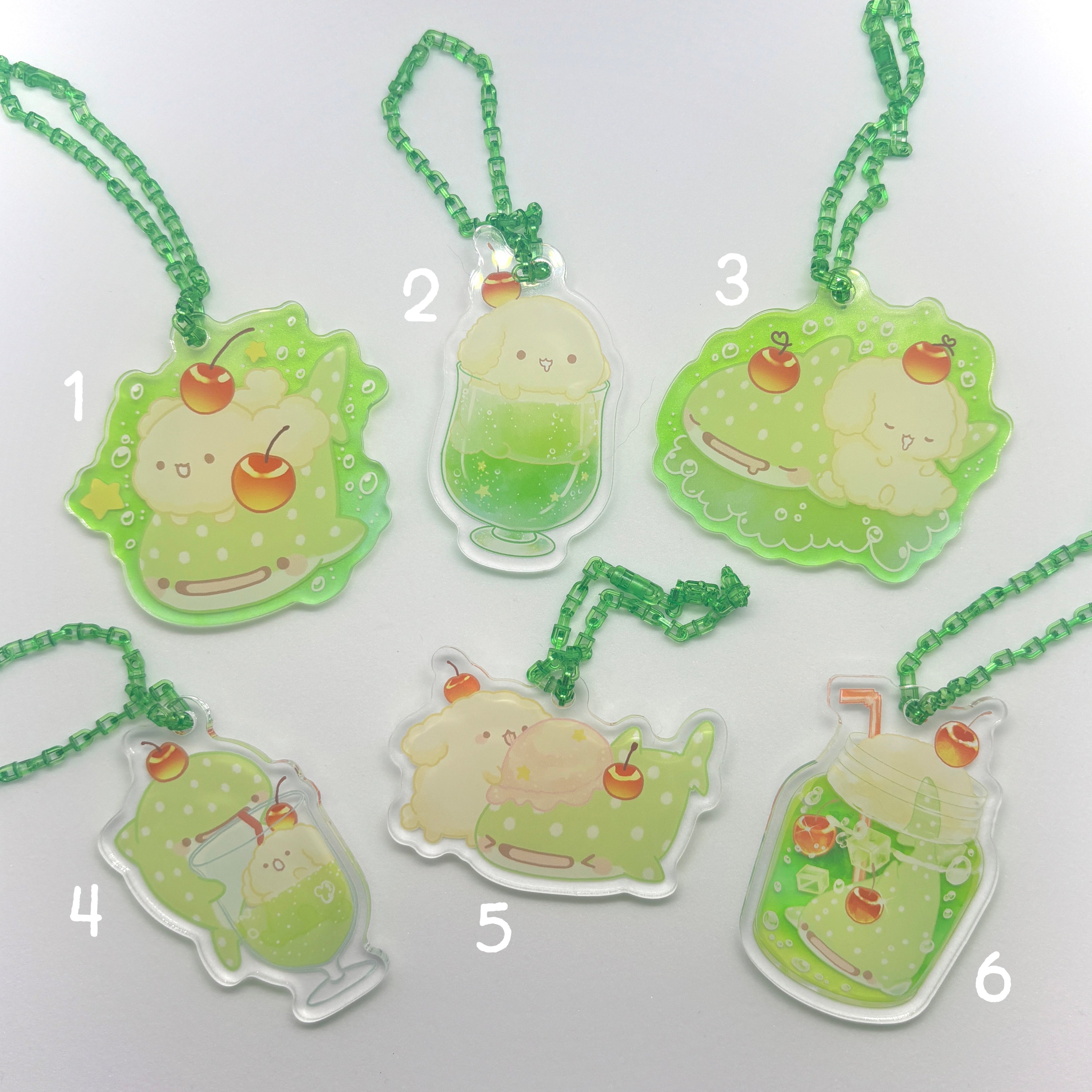 Cream Soda Party Acrylic Keychain