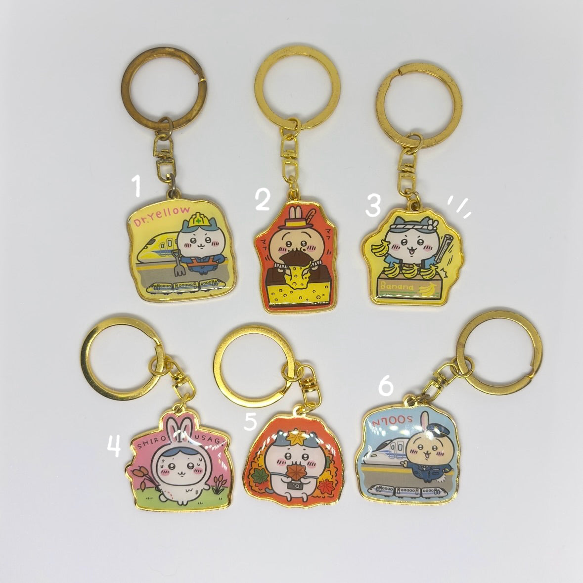 chiikawa local metal keychains